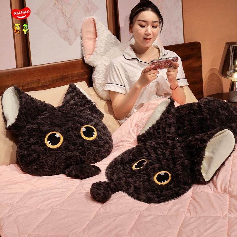 可爱猫咪抱枕被子两用车用靠枕折叠办公室靠背午睡毯子二合一靠垫,淘宝优惠券,粉丝福利购,淘宝优惠卷