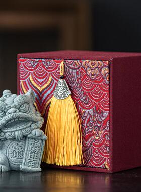 新中式生意兴隆招财醒狮一对摆件创意私人定制祝福语开业乔迁礼品