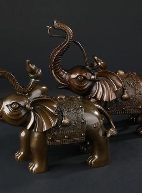 大仕缘 铜工艺品葫芦如意大象家居摆件招财商务礼品平安财富对象