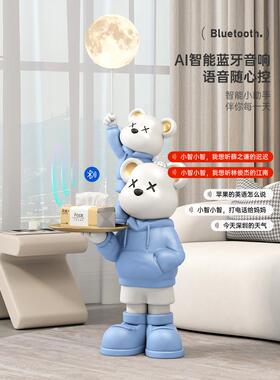 暴力熊存钱罐客厅大型落地摆件电视柜旁边装饰品礼物轻奢高端大气