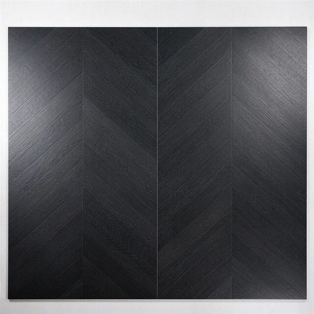 Ebony ebony black all-over wood grain n brick floor tiles non-slip balcony imitation wood floor tiles bedroom wall tiles 60x12