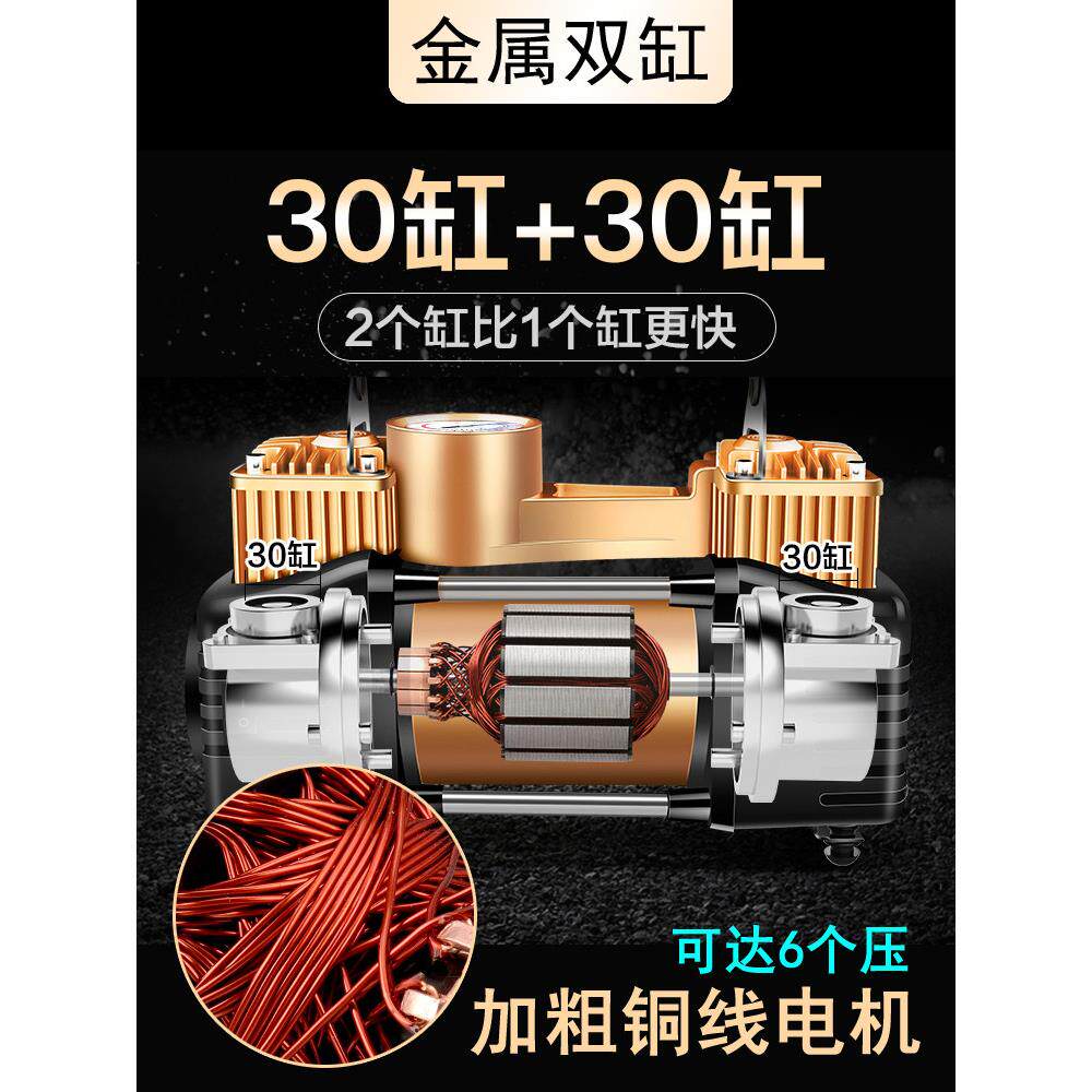 220v double-cylinder electric inflator household high-pressure small car inflator car tire inflator