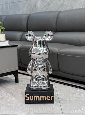 大型网红暴力熊摆件客厅电视柜旁落地家居装饰品高端大气上档次