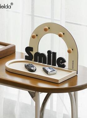 Mandelda玄关钥匙收纳装饰品入户门口鞋柜桌面置物架首饰托 托盘