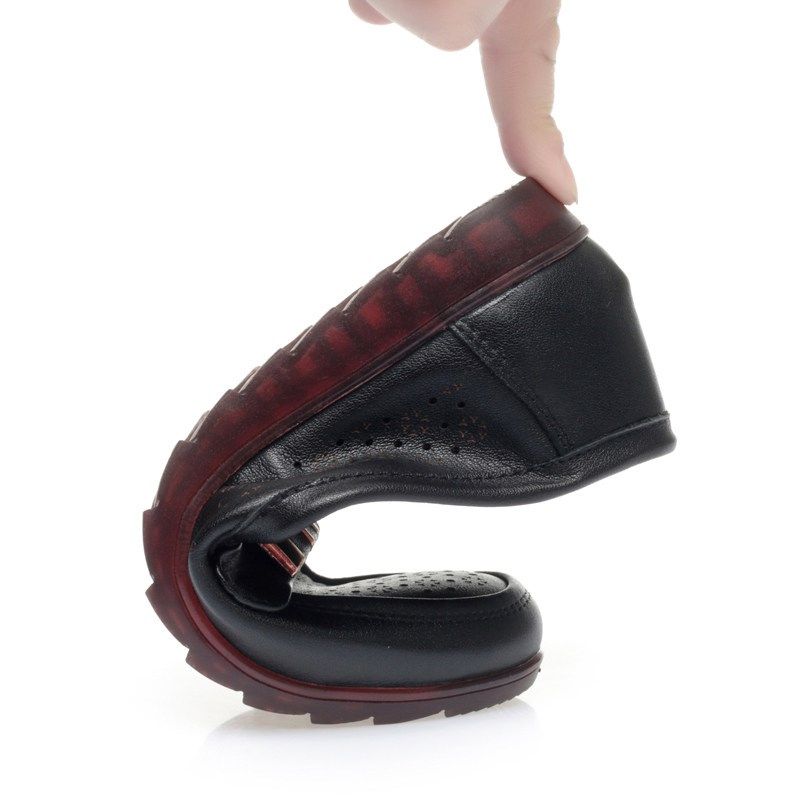 镂空单鞋真皮软底凉鞋女夏季透气妈妈鞋中老年老人皮鞋大码洞洞鞋,淘宝优惠券,粉丝福利购,淘宝优惠卷