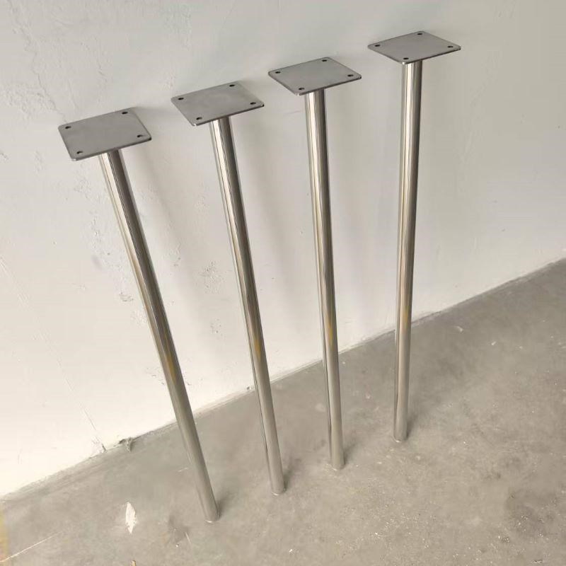 不锈钢桌腿支架桌子腿可定制吧台A脚支撑柱书桌办公桌茶几金属桌 - 图1