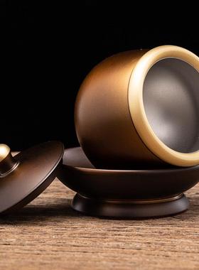 黄铜三连杯佛前水供杯供佛的杯子仙家用供水杯供佛杯供观音净水杯