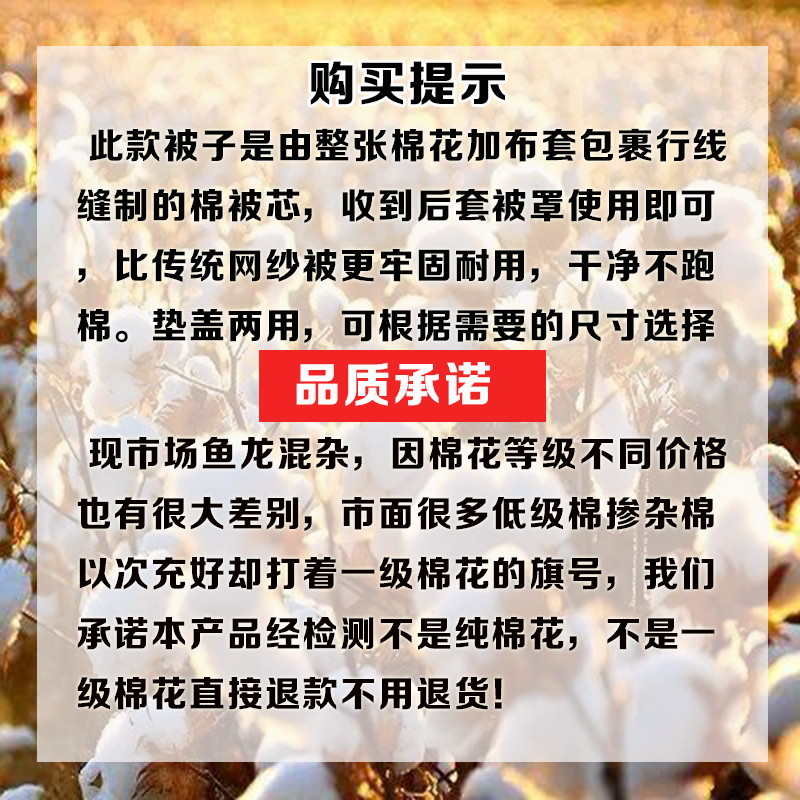 新疆一级纯棉花被子被芯床褥子垫被手工棉被冬被床垫单双人学生被 - 图0