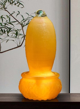 客厅流水招财喷泉加湿器家居装饰美容会所开业乔迁礼品风水轮摆件