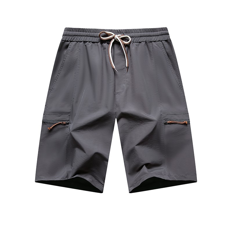 夏季新款男士多口袋五分裤宽松运动休闲工装裤子百搭速干工装短裤 - 图3