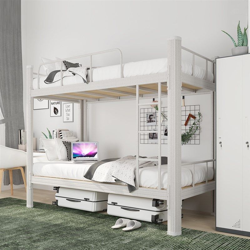 上下铺铁床双层床员工上下铺学生宿舍床钢架高低床铁艺双人公寓床,淘宝优惠券,粉丝福利购,淘宝优惠卷