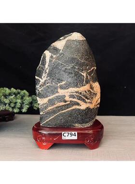 正宗泰山石摆件原石泰山石敢当天然泰山靠山石镇家宅化路冲补角