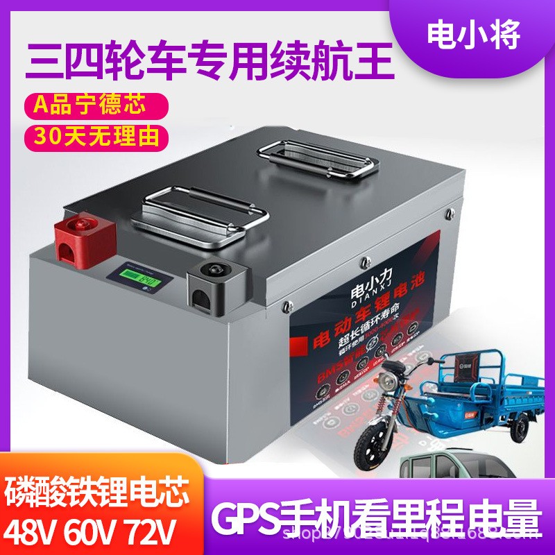 宁德磷酸铁锂电池大容量48V60V72V三四轮电动车三元锂电池电芯 - 图2