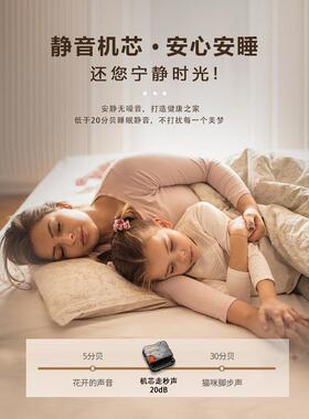 简约客厅创意转角时钟壁灯led发光双面挂钟餐厅家用静音拐角钟表