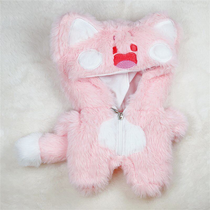 现货娃衣20cm网红嘟嘟喵连体睡衣连帽卫衣毛绒外套玩具Y公仔换衣,淘宝优惠券,粉丝福利购,淘宝优惠卷