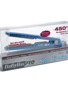 babyliss 蓝色纳米钛卷发两用卷/直发器/卷发棒卷发拉直板夹板