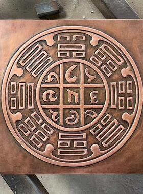 铜浮雕喜鹊登门锻铜动物金属雕刻铸铜人物古代名人山水花草版画墙