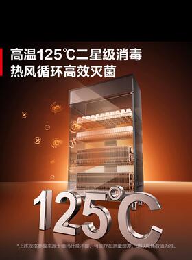 德玛仕消毒柜热风循环商用立式双开门厨房餐厅食堂专用商用消毒柜