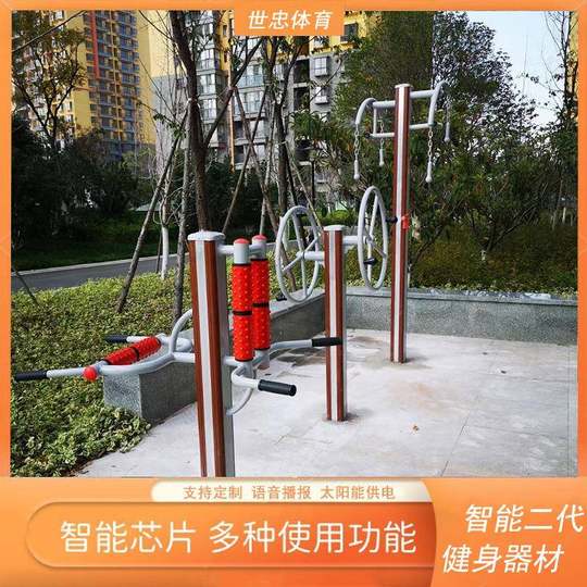 Plastic wood aluminum alloy outdoor fitness equipment outdoor park fitness equipment new rural sports sports fitness path