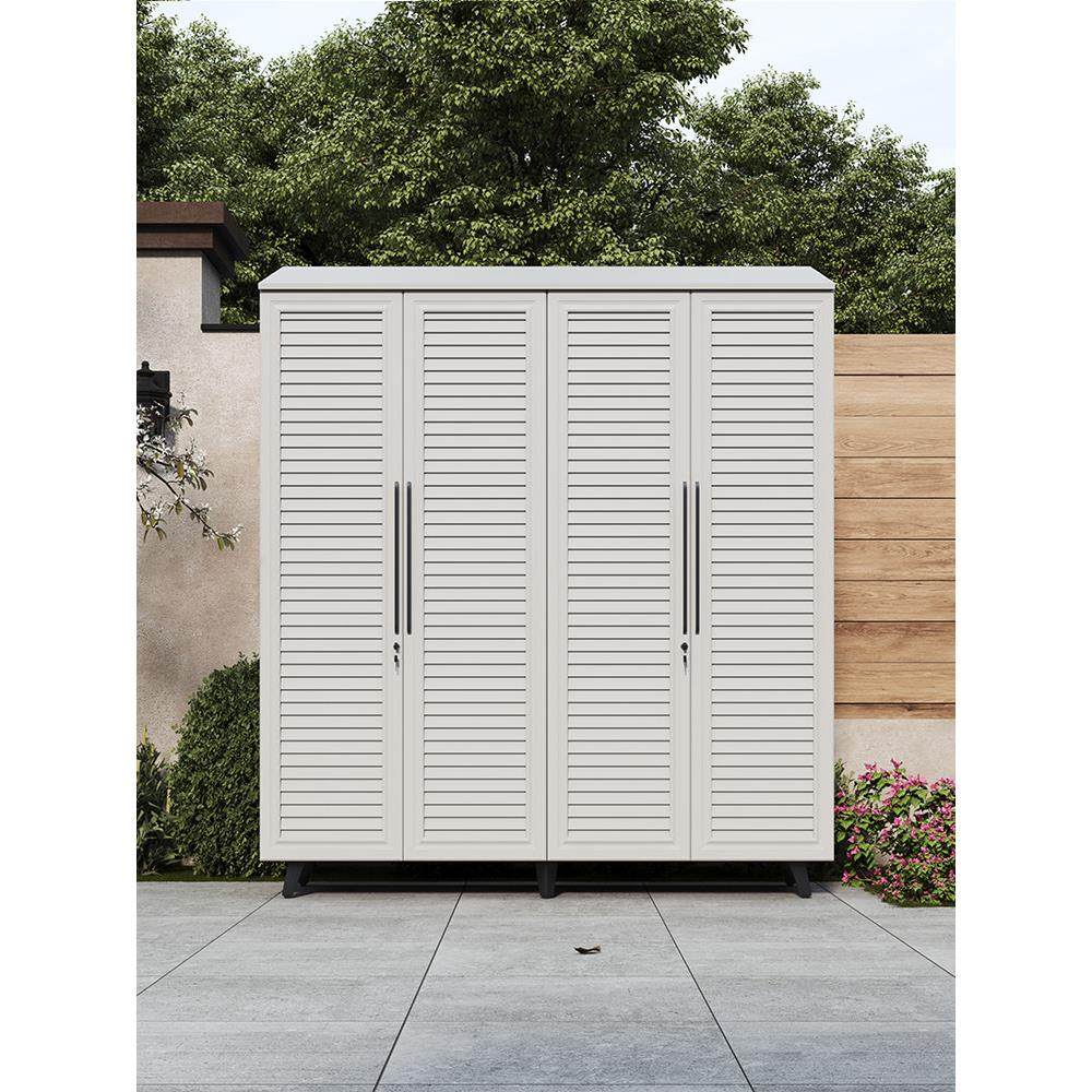 户外收纳柜防水防晒铝合金多功能门口杂物鞋柜别墅收纳储存置物柜,淘宝优惠券,粉丝福利购,淘宝优惠卷