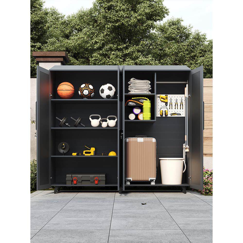 户外收纳柜防水防晒铝合金多功能门口杂物鞋柜别墅收纳储存置物柜,淘宝优惠券,粉丝福利购,淘宝优惠卷