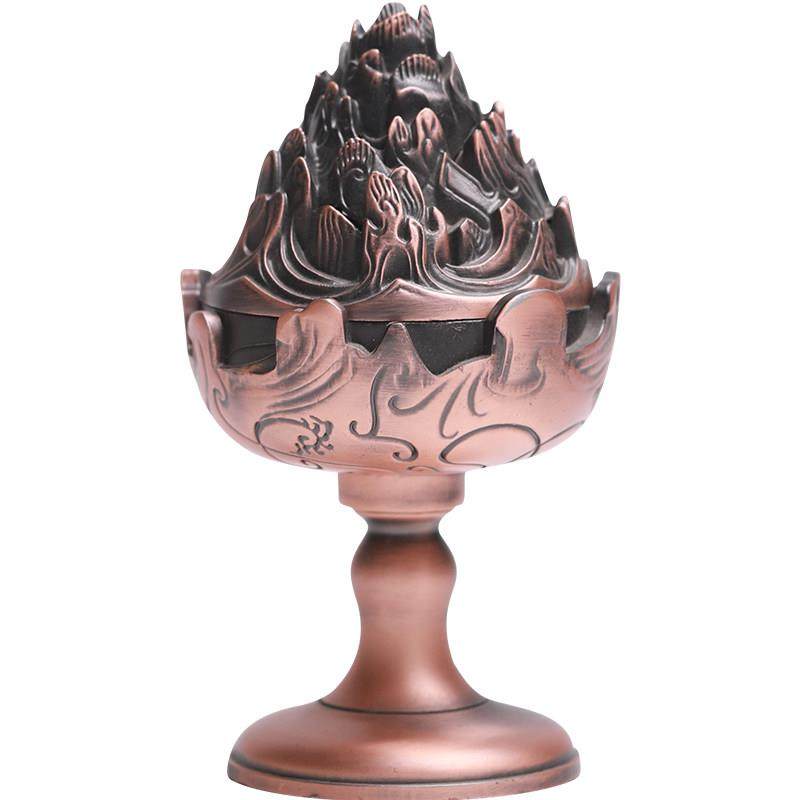 彷古汉代金铜博山炉纯铜青铜香炉家用室内香炉沉香檀香香炉,淘宝优惠券,粉丝福利购,淘宝优惠卷