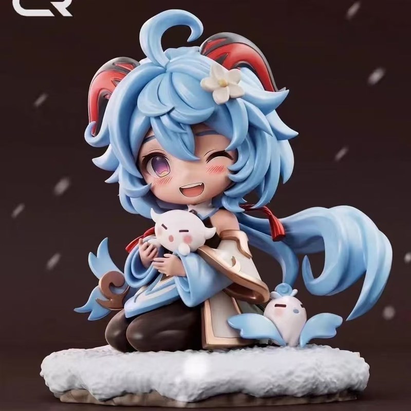 Hand Yae Shenzi Walnut Ganyu Yuanshen model two-dimensional ornaments anime toy chassis cute color