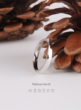 《轮回》纯铂金莫比乌斯环戒指 Pt999 可定制 素雅 耐腐蚀艺术馆