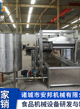 新式裹面桑叶油炸机连续式甜甜圈油炸设备虎皮鸡蛋油炸机
