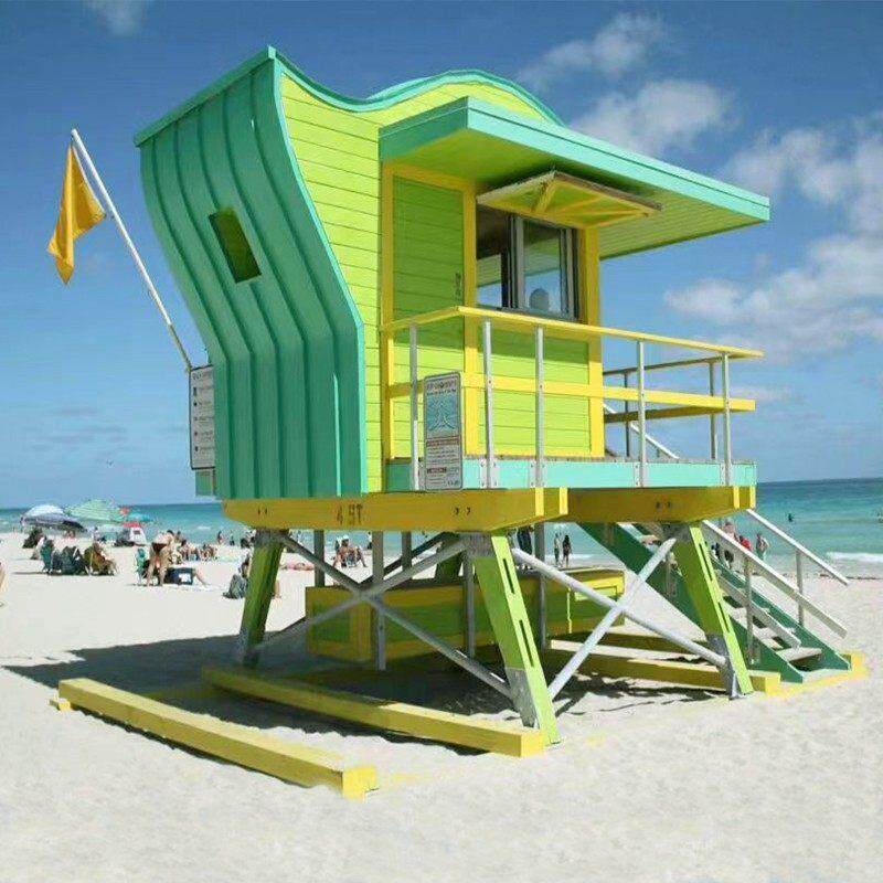 防腐木小木屋凉亭搭建花园民宿户外组装可移动网红住人定制木房子 - 图0