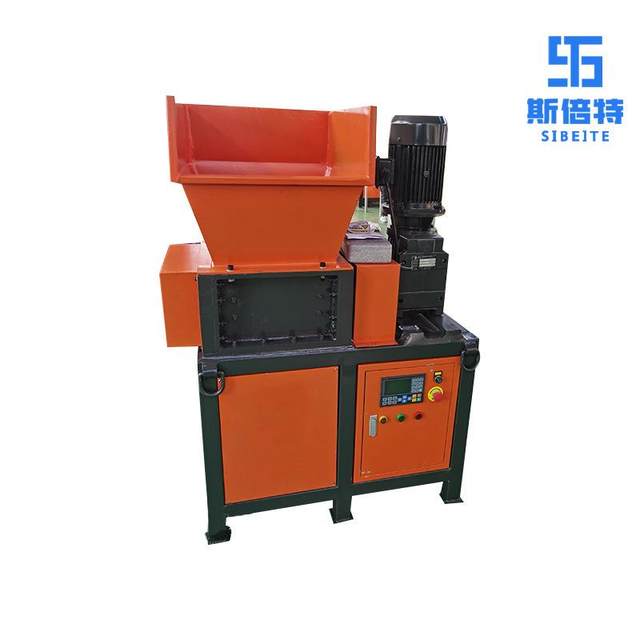 Industrial waste material shredder electric high-speed double-axis shredding equipment pipe sheet plastic shredder