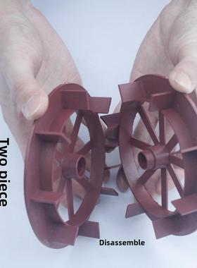 庭院园艺景观造景配件塑料水车风车轮鱼缸吸水石假山流水喷泉摆件