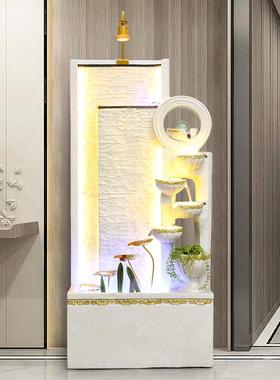 欧式流水喷泉落地式摆件循环水特色鱼缸客厅办公室财运风水轮通达