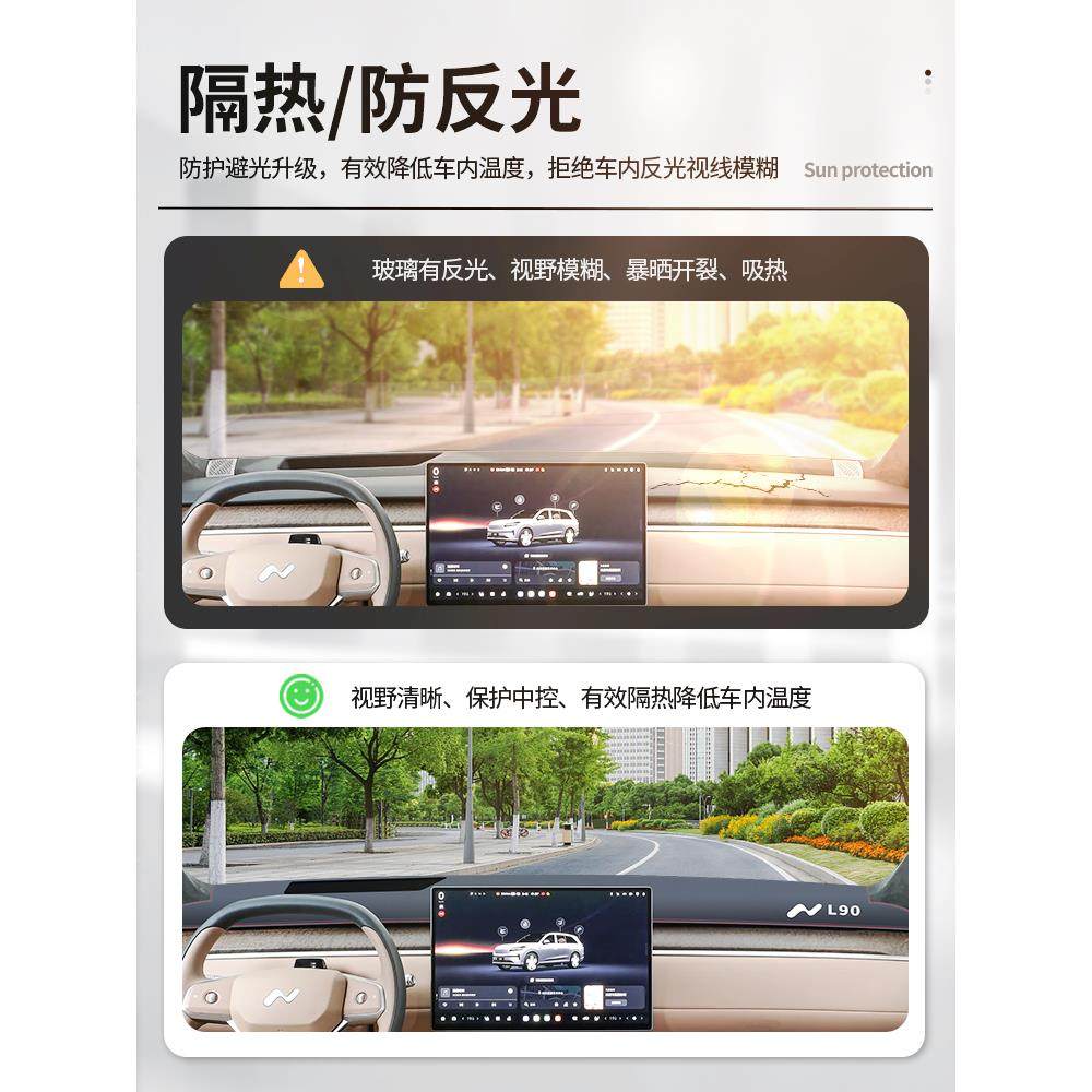 25款乐道L90专用中控仪表台防晒避光垫遮阳配件配件汽车用品改装.,淘宝优惠券,粉丝福利购,淘宝优惠卷