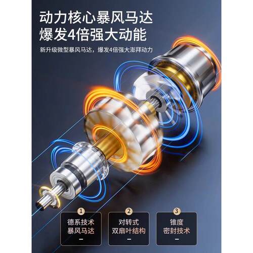 车载吸尘器车用家用无线充电汽车大吸力手持小型迷你吸尘机K3840 - 图2
