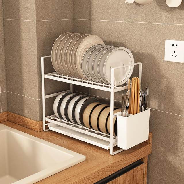 Dish storage rack narrow sink drain rack small bowl rack dish chopsticks drain sink kitchen storage rack next to the sink