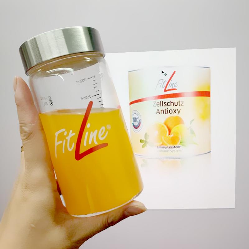 定制FitLine玻璃杯德国PM营养素果汁杯高硼硅玻璃随手小水杯350ml - 图2