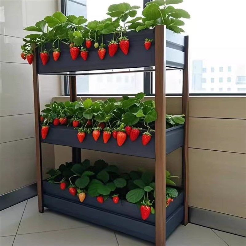 铝合金金属定制花箱种植箱花架户外庭院阳台楼顶种菜种花神器多层,淘宝优惠券,粉丝福利购,淘宝优惠卷