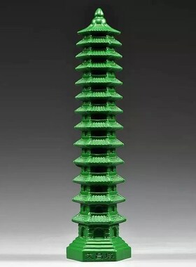 黑檀木雕刻9层文昌塔摆件木制文昌塔九层家居客厅玄关装饰工艺品