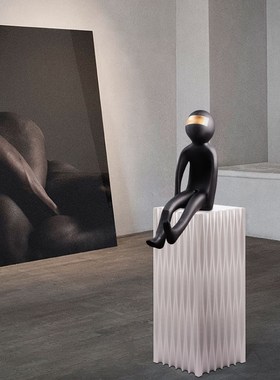 现代简约摆件增高台民宿服装店摆台客厅样板房电视柜雕塑展示台