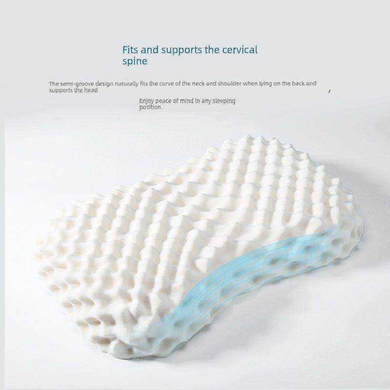 Nittaya泰国天然乳胶枕头家用进口颈椎枕按摩枕美容保健枕护肩枕,淘宝优惠券,粉丝福利购,淘宝优惠卷