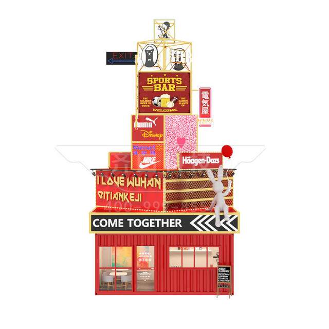 Commercial Street Creative Container Outdoor Smart Hotel Scenic Spot Restaurant Restaurant Landscape Beautiful Spiritual Fortress