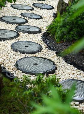 彷石踏步庭院铺路草坪户外花园垫脚石踏板石园林汀步防滑水泥地砖