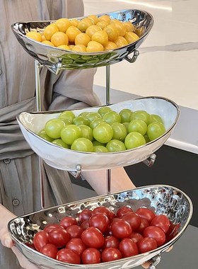 启派轻奢客厅高端大气上档次果盘摆件饰品搬N新家乔迁新居礼品实