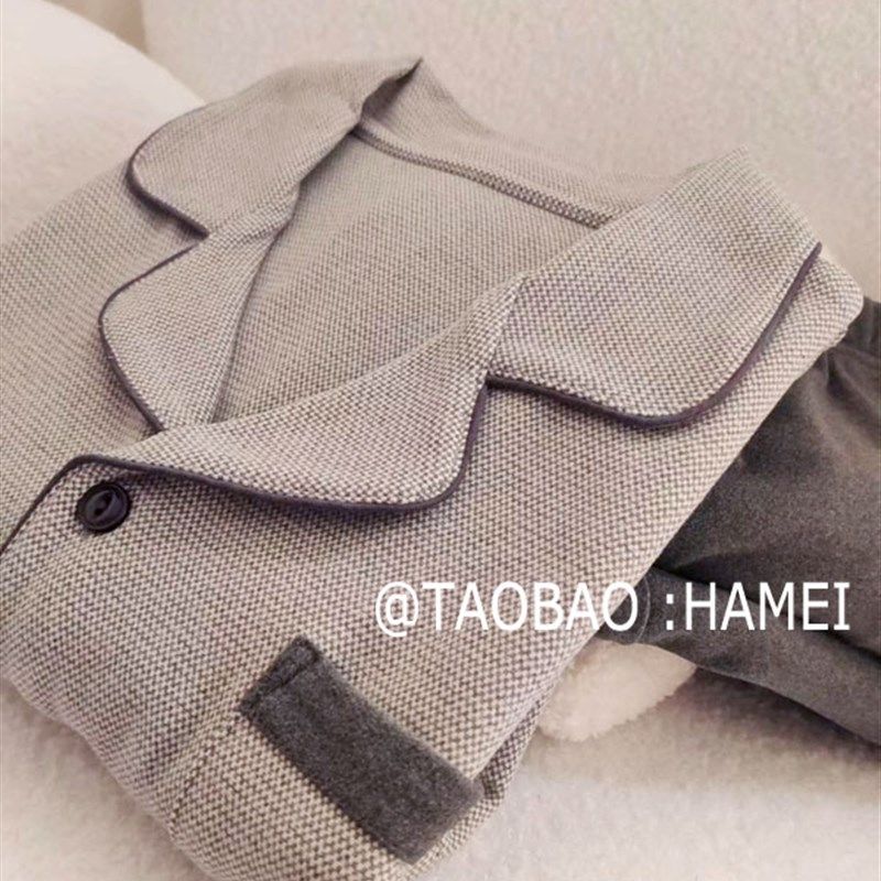 【暖绒】秋冬新款高品质情侣男女简约家居服加厚德绒长袖睡衣套装,淘宝优惠券,粉丝福利购,淘宝优惠卷