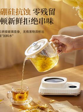 养生壶办公室小型一人烧水煮茶壶家用多功能迷你全玻璃电炖养生杯