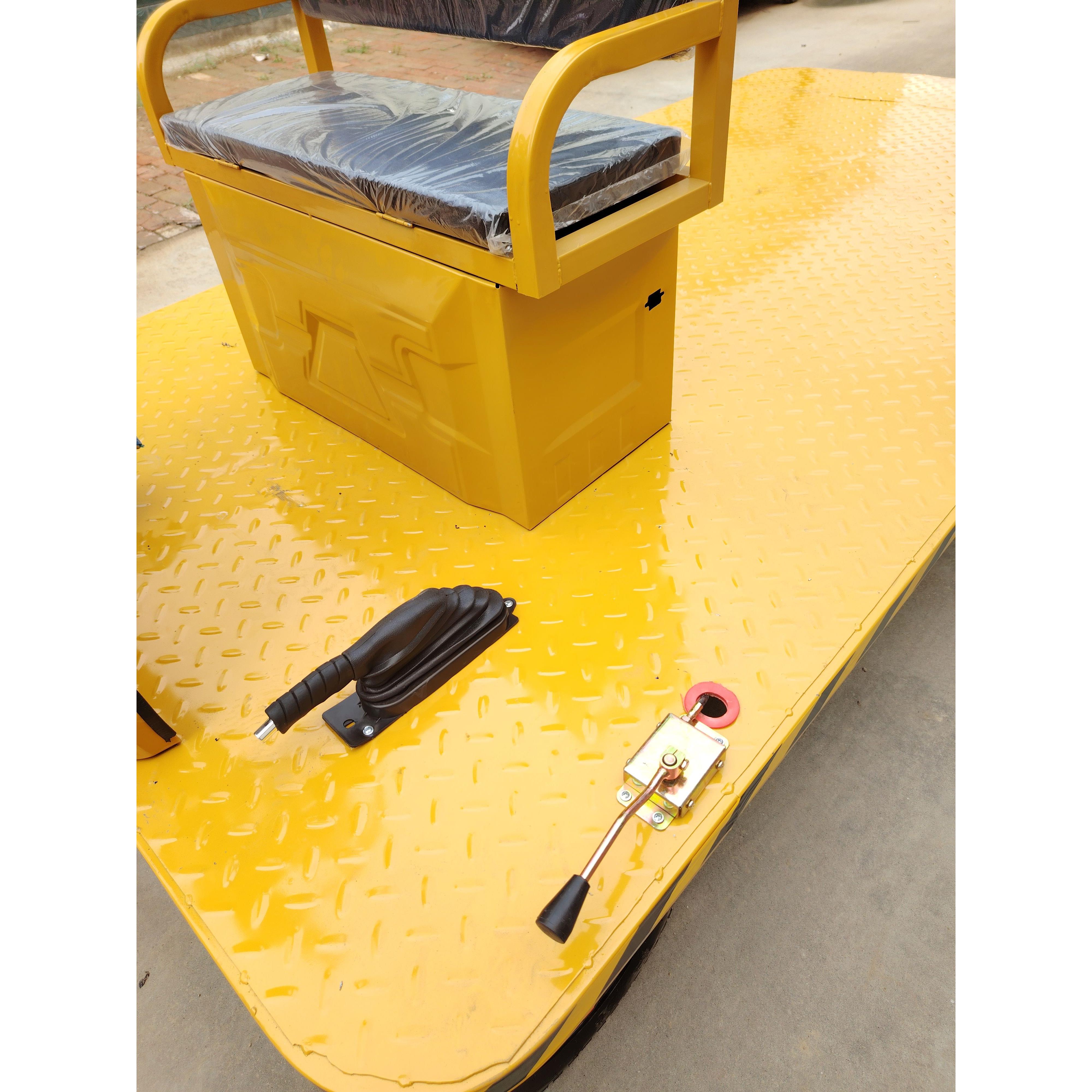 Steering wheel electric four-wheel vehicle flatbed truck transport truck warehouse transport vehicle stall food truck modified for agricultural use