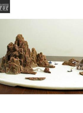 假山盆景办公室书房装饰品餐桌摆件山水景观礼品水族箱鱼缸造景石