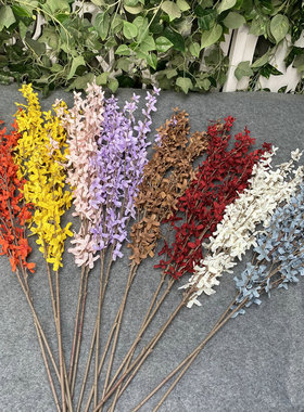 大只十字迎春仿真花婚庆花艺橱窗背景吊顶路引装饰花材仿真迎春花