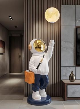 星空灯太空人宇航员大摆件蓝牙音响大型落地客厅电视柜旁边装饰品